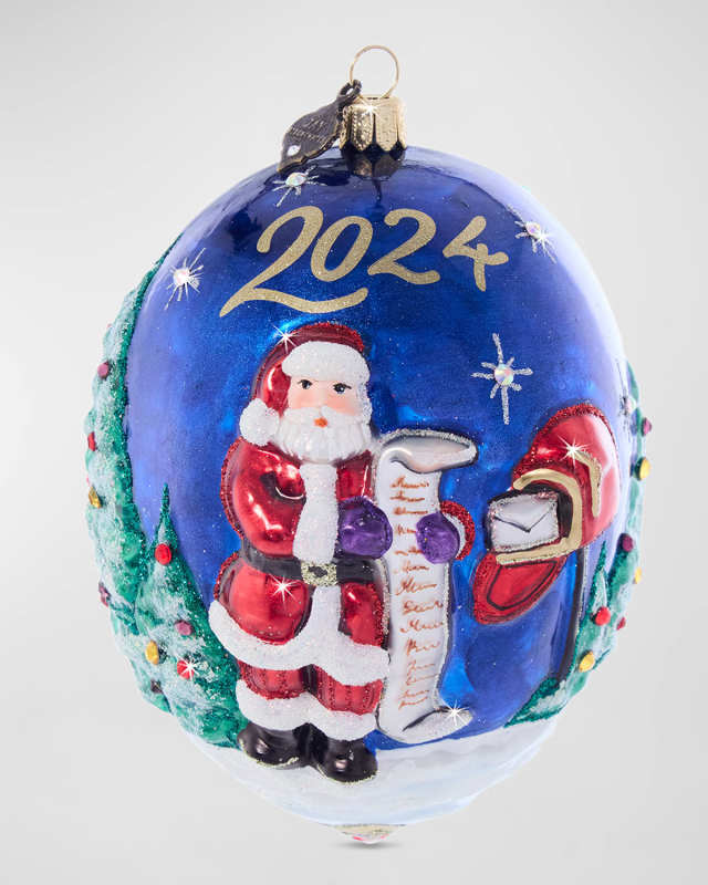 2024 Christmas Delivery Glass Ornament