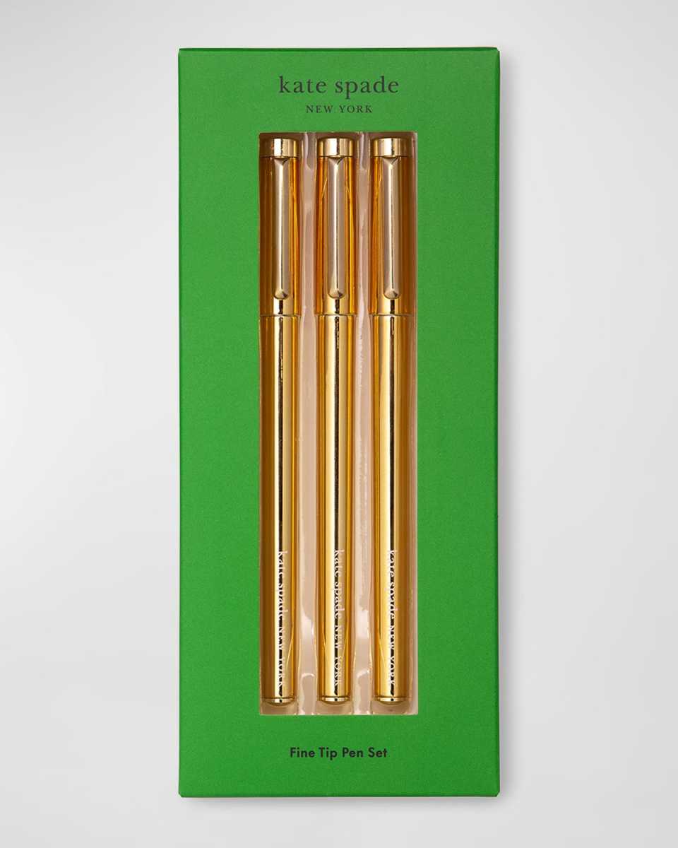 fine tip pen set, gold