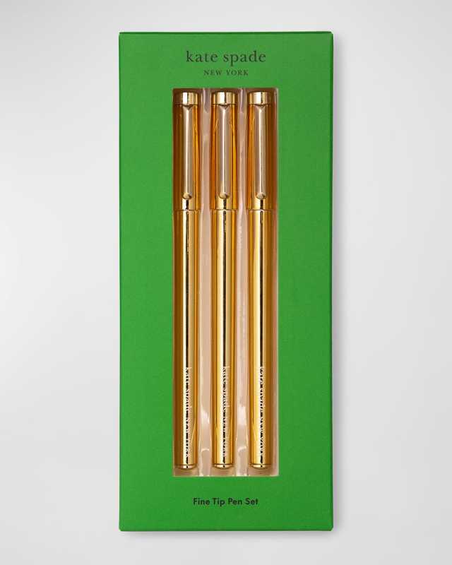 fine tip pen set, gold