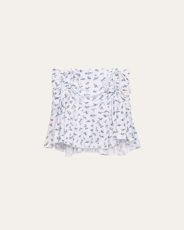 Girl's Tween Jax Drawstring Floral-Print Skirt, Size S-X