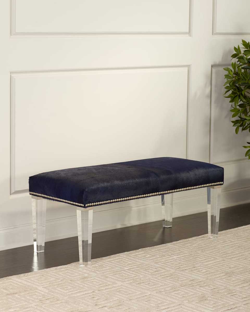 Calumet Hair On Hide Bench, 47"