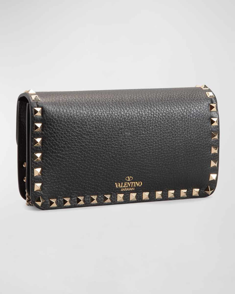 Rockstud Pouch Leather Shoulder Bag