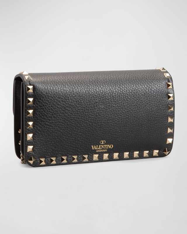 Rockstud Pouch Leather Shoulder Bag