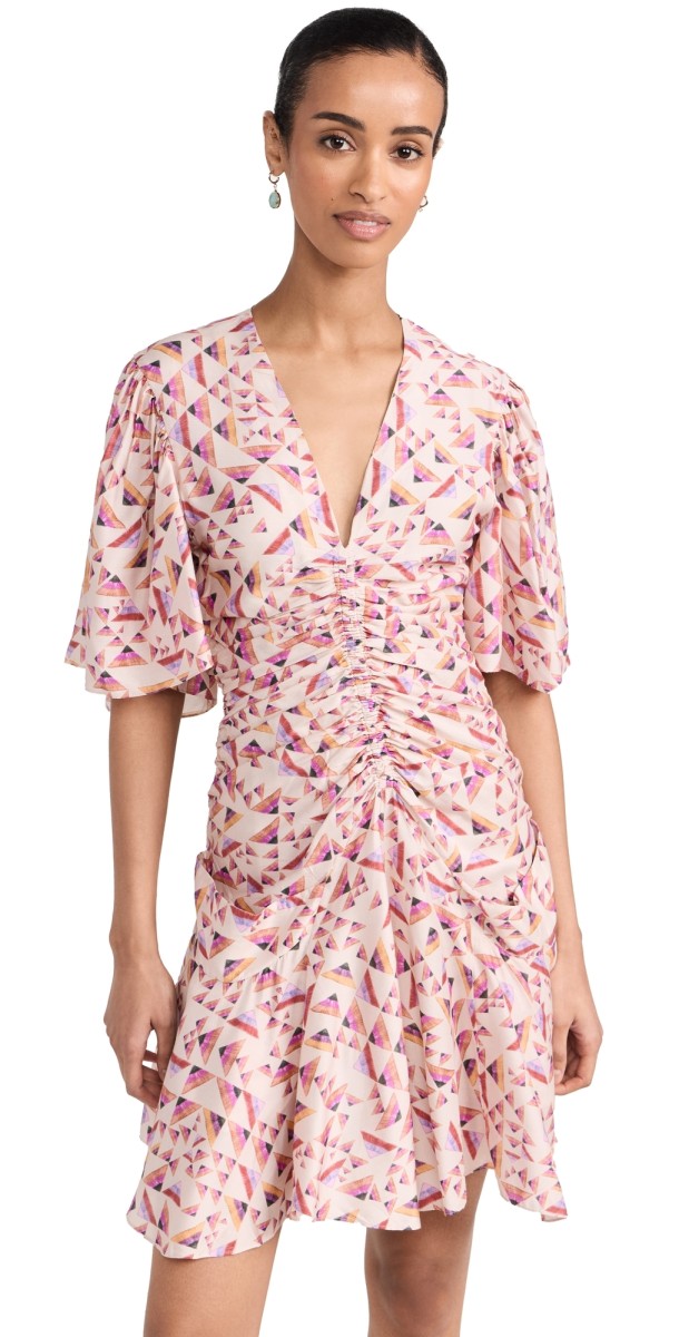 Isabel Marant Lienne Dress Ecru/Multicolor