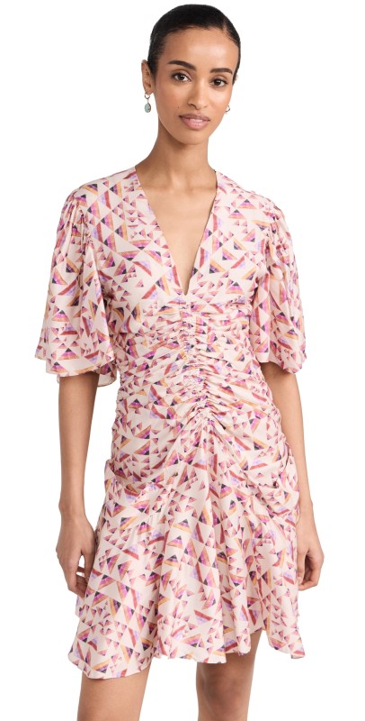 Isabel Marant Lienne Dress Ecru/Multicolor