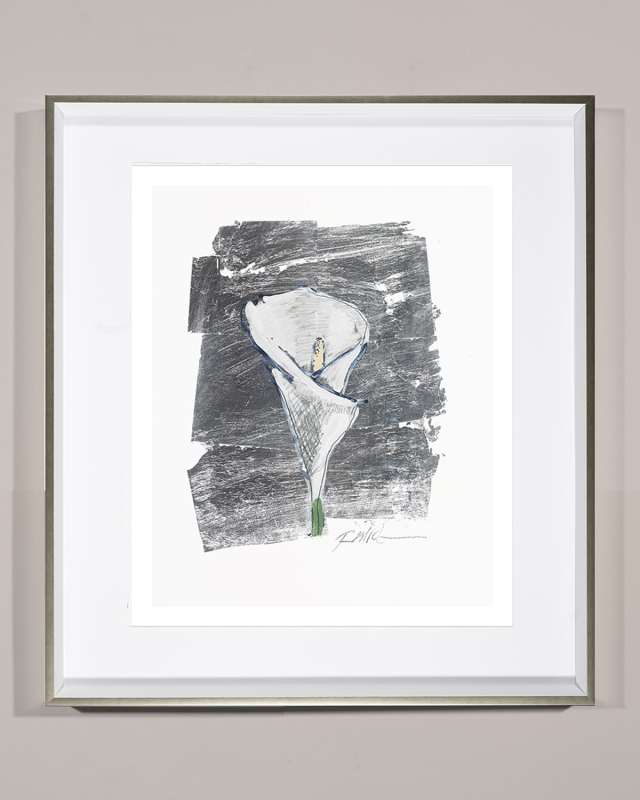 'Silver Flower Calla Lily' Wall Art