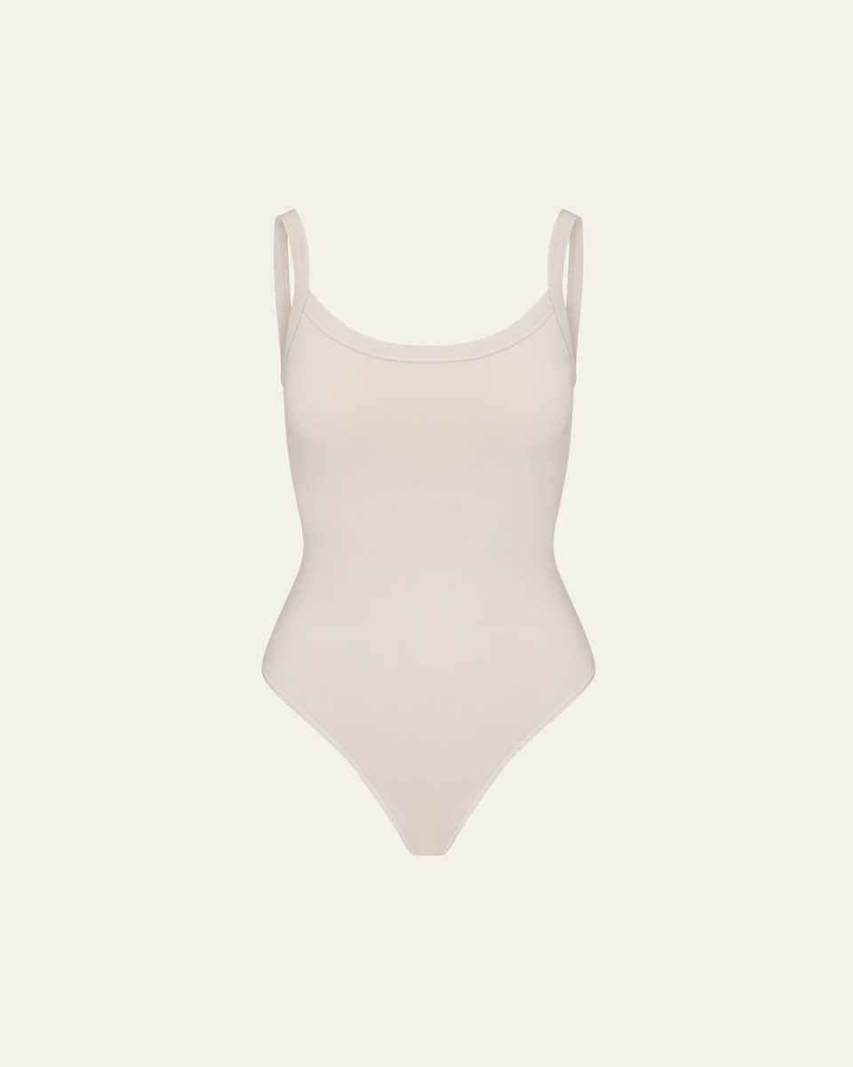 Cotton Jersey Thong Bodysuit