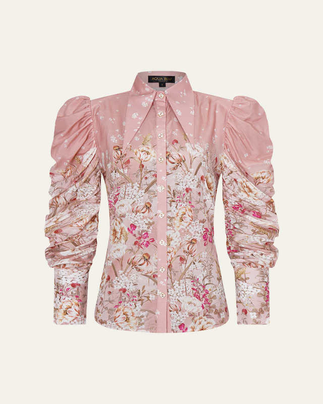 Jasmine Natalie Button-Front Blouse