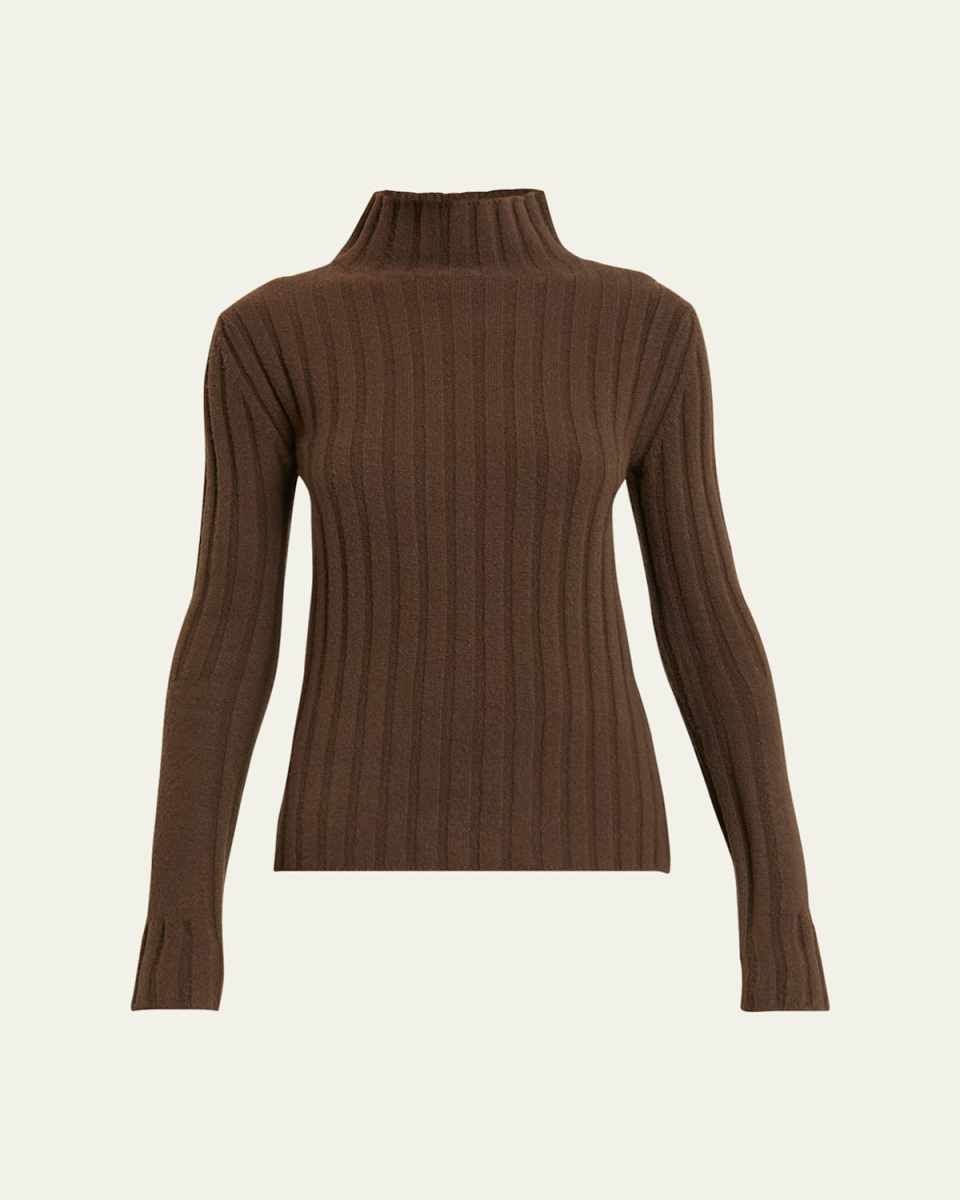 Haven Rib-Knit Midweight Cashmere Wool Sweat
