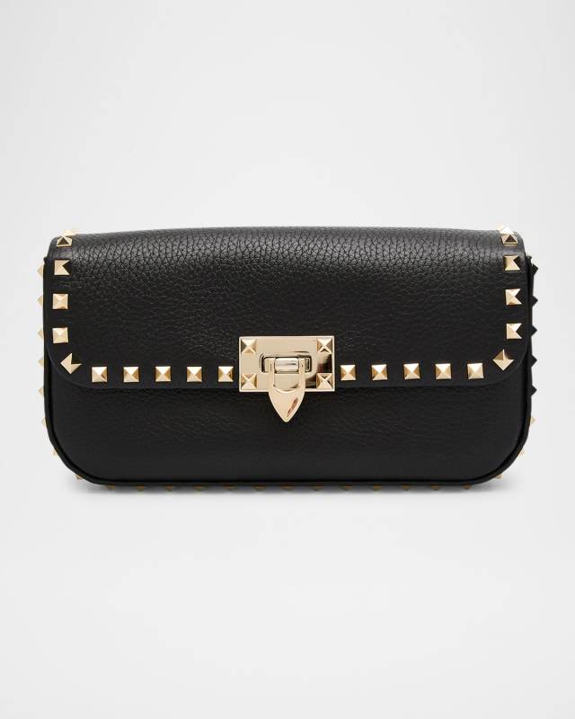 Rockstud Medium Leather Shoulder Bag