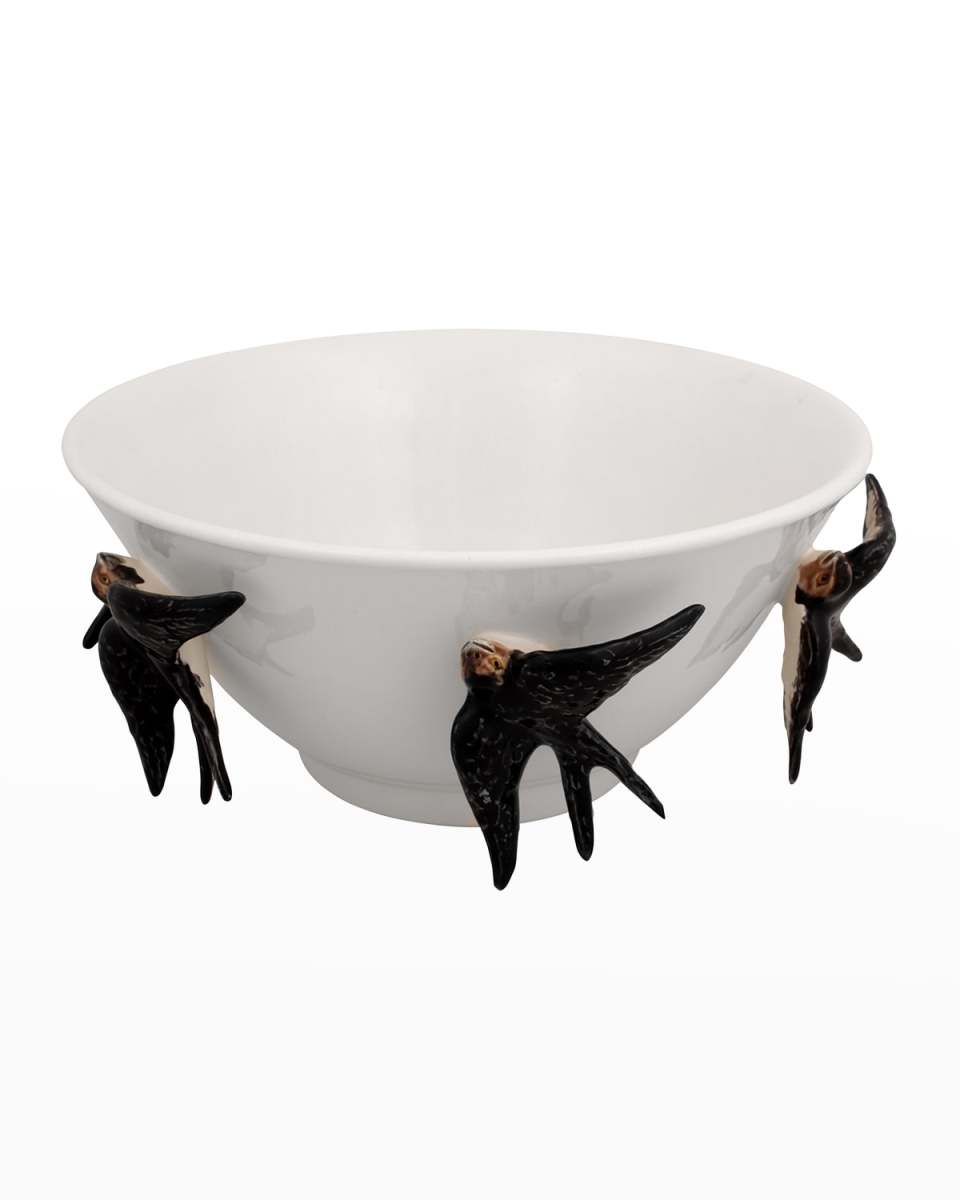Arte Bordallo Tall Bowl with Swallows