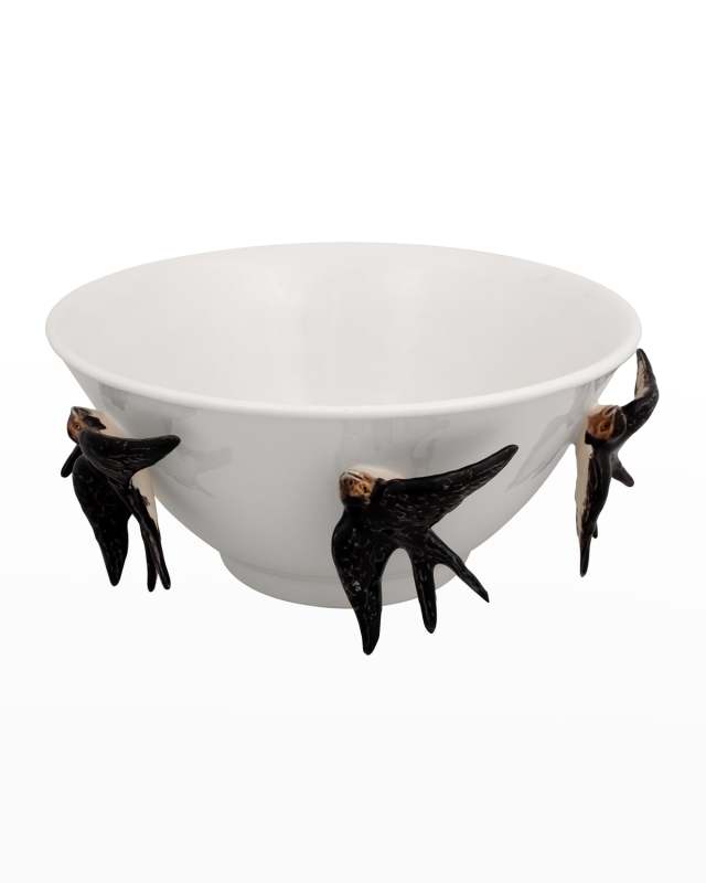 Arte Bordallo Tall Bowl with Swallows