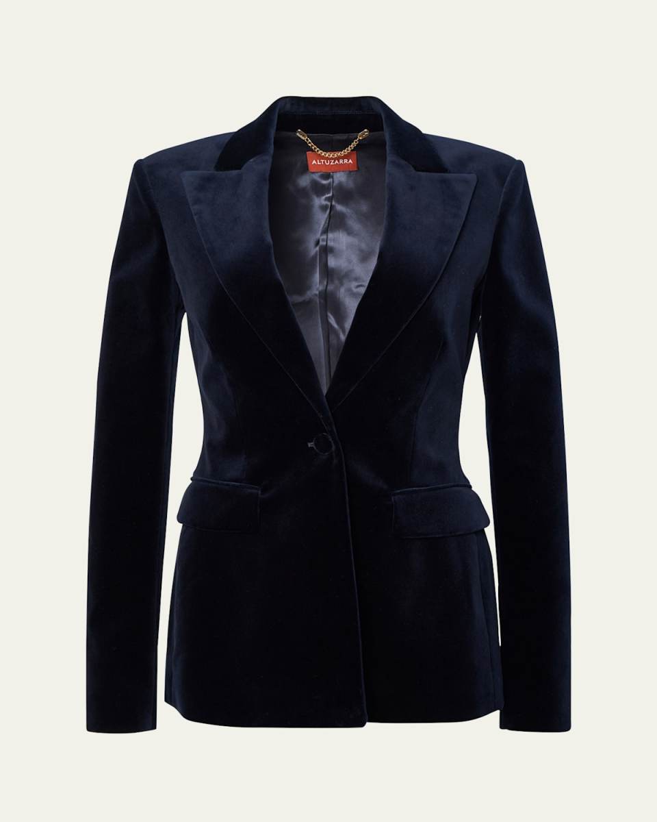 Beatty Velvet Tailored Jacket