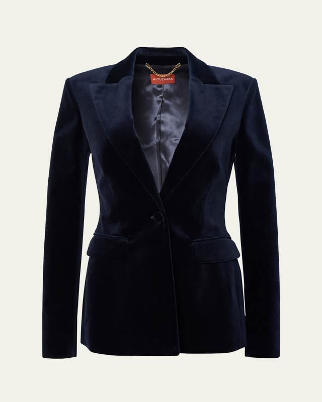 Beatty Velvet Tailored Jacket