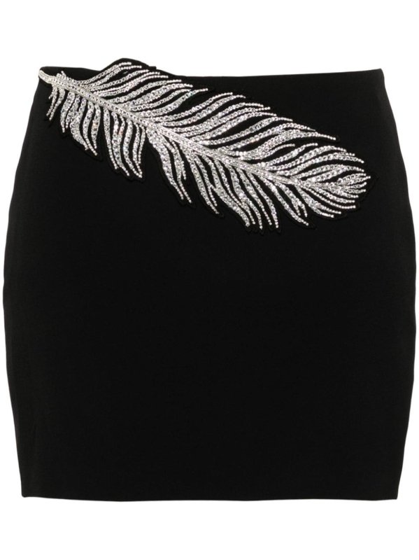 crystal-embellished mini skirt