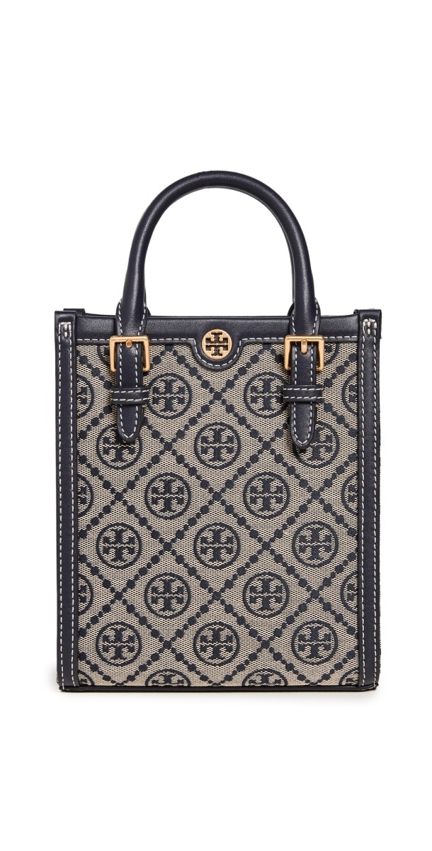 Tory Burch Mini T Monogram Tote Tory Navy