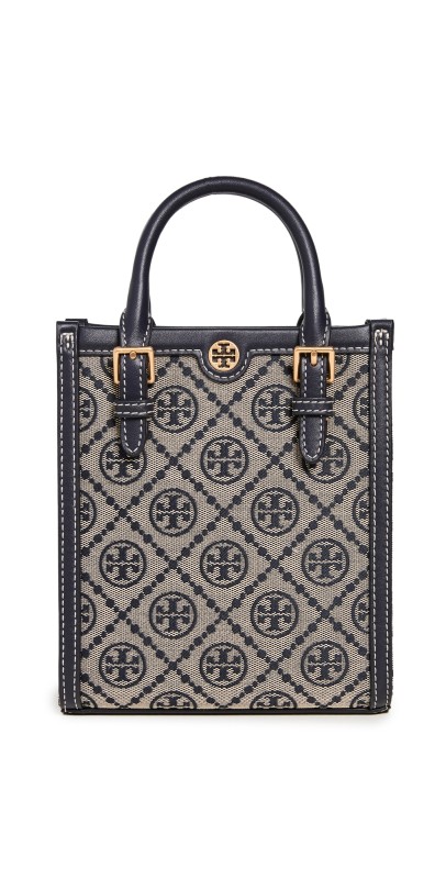 Tory Burch Mini T Monogram Tote Tory Navy