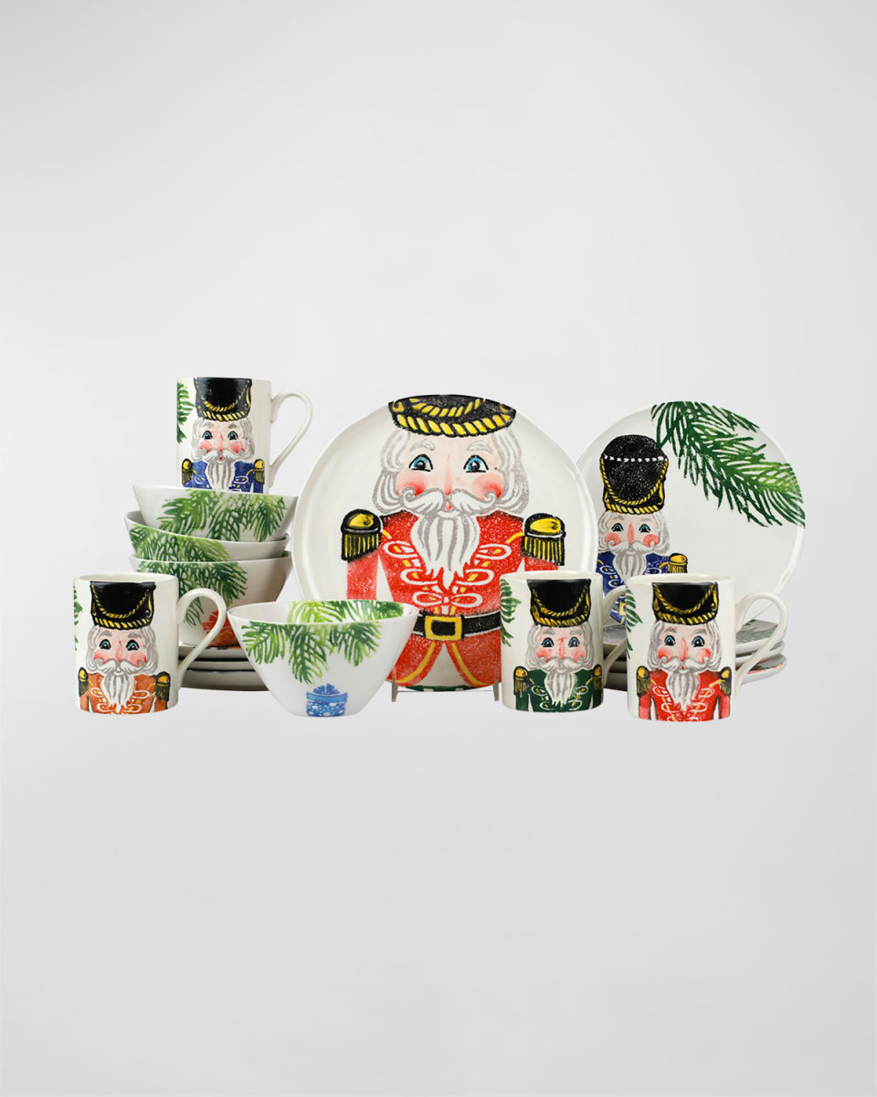 Nutcrackers Assorted 16-Piece Place Setting