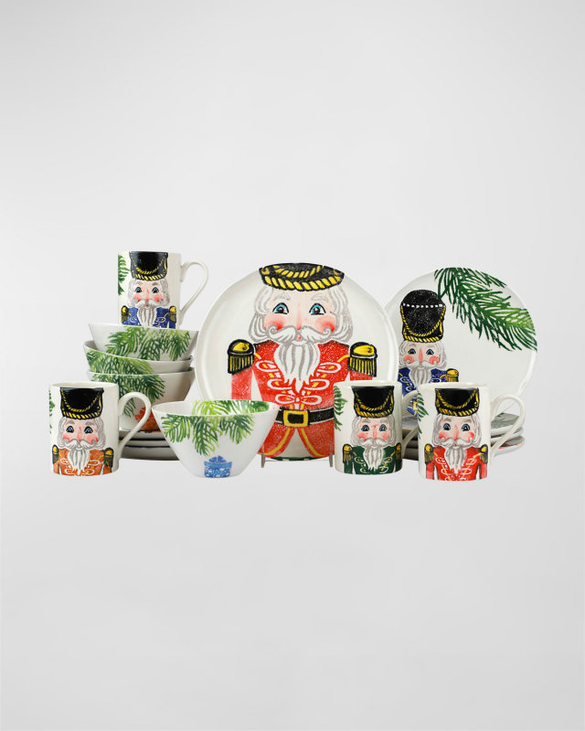 Nutcrackers Assorted 16-Piece Place Setting