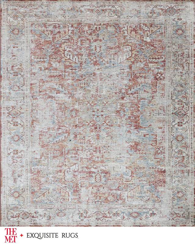 Antique Loom Rust & Beige Rug, 12' X 15'