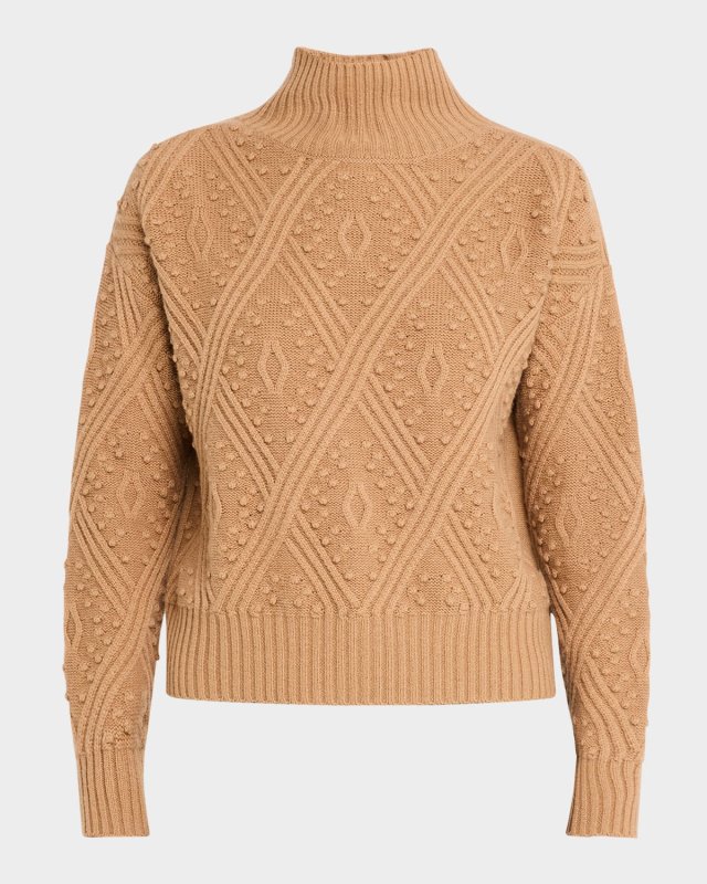 Panino Mixed Stitch Turtleneck Sweater