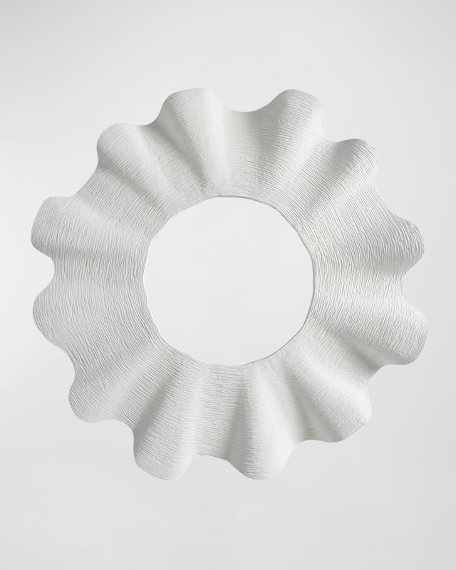 Scallop Wall Mirror, 41" Round