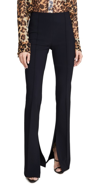 Adam Lippes Neoprene Flare Pants Navy