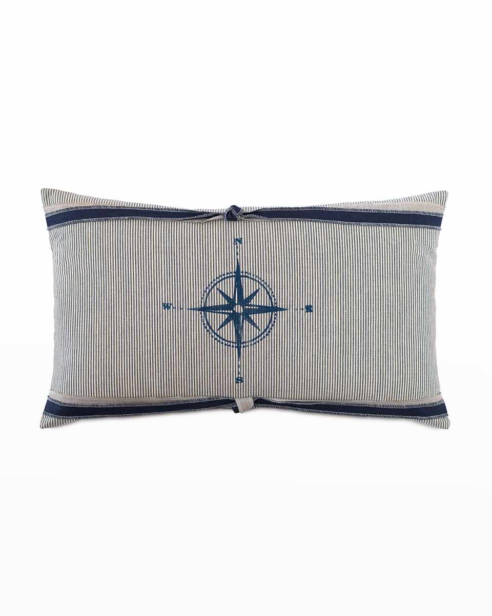 Harbor Block-Printed Lumbar Pillow