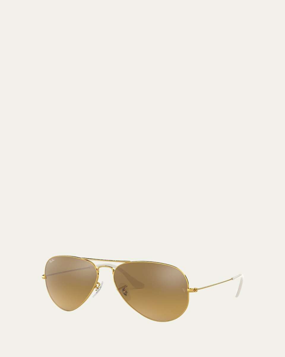 Mirrored Flash Aviator Sunglasses