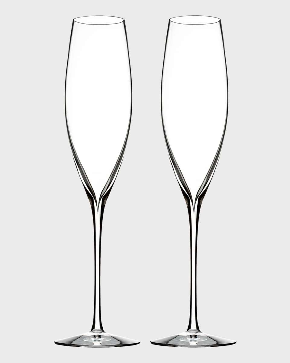 Elegance Champagne Flutes, Set of 2