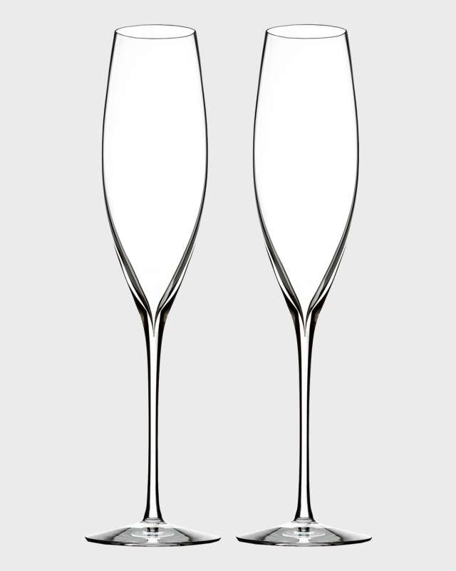 Elegance Champagne Flutes, Set of 2