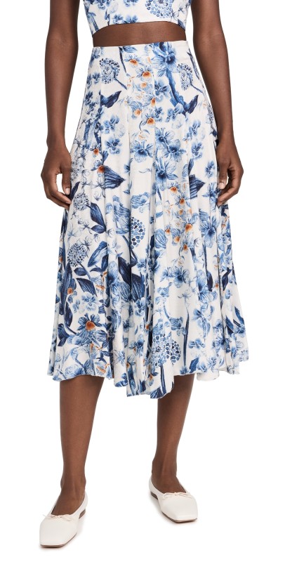 Agua by Agua Bendita Mimosa Petalo Skirt Multicolor