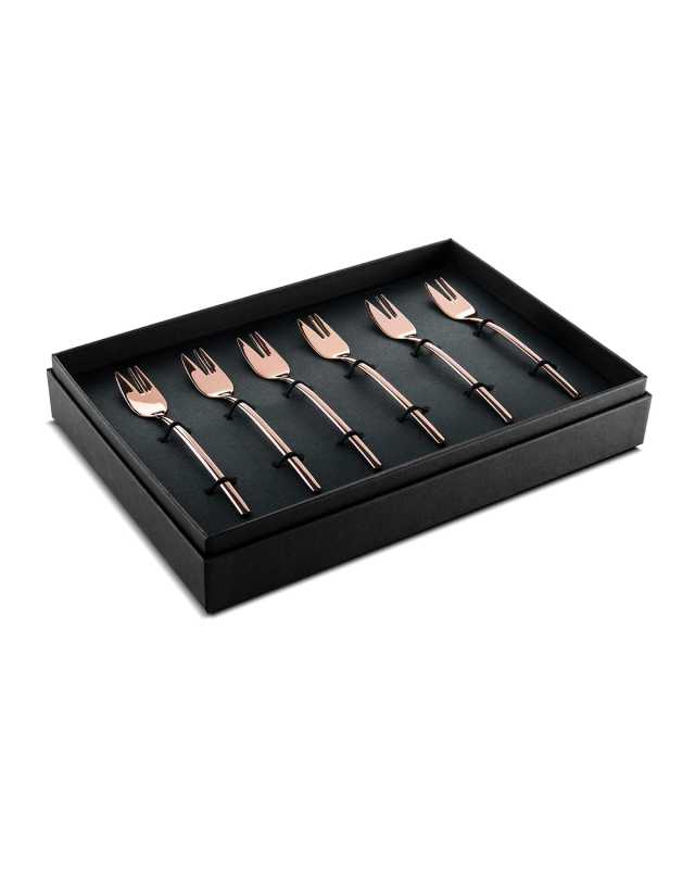 Due Bronxo 6-Piece Cake Fork Set