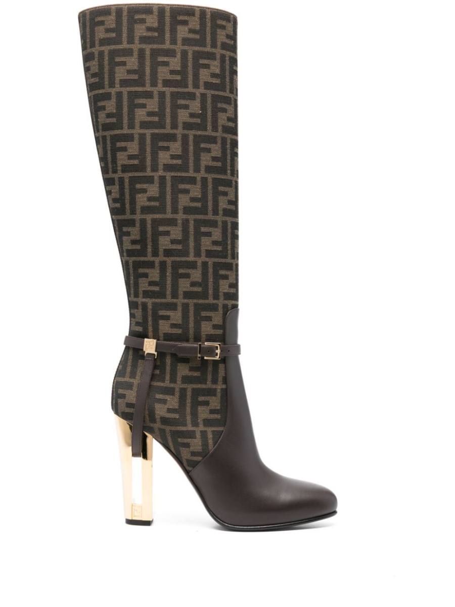 Delfina 110mm monogram knee-high boots