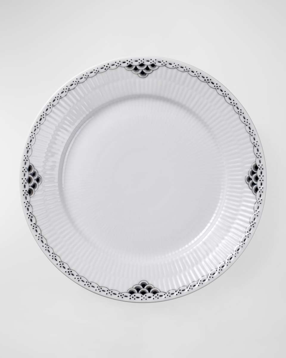 Black Lace Salad Plate
