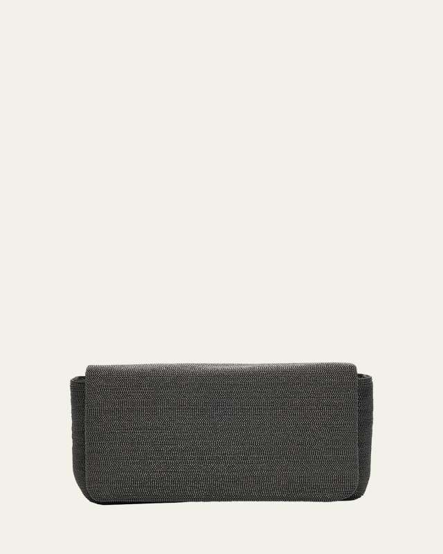 Allover Monili Convertible Clutch Bag