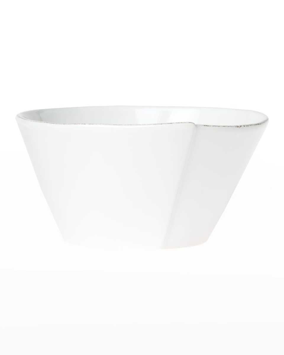 Lastra Medium Stacking Serving Bowl, White