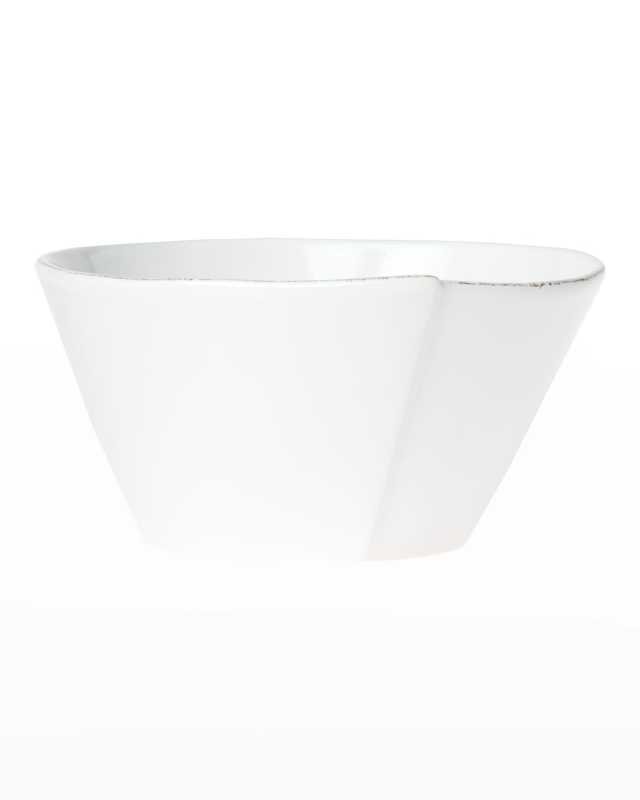 Lastra Medium Stacking Serving Bowl, White