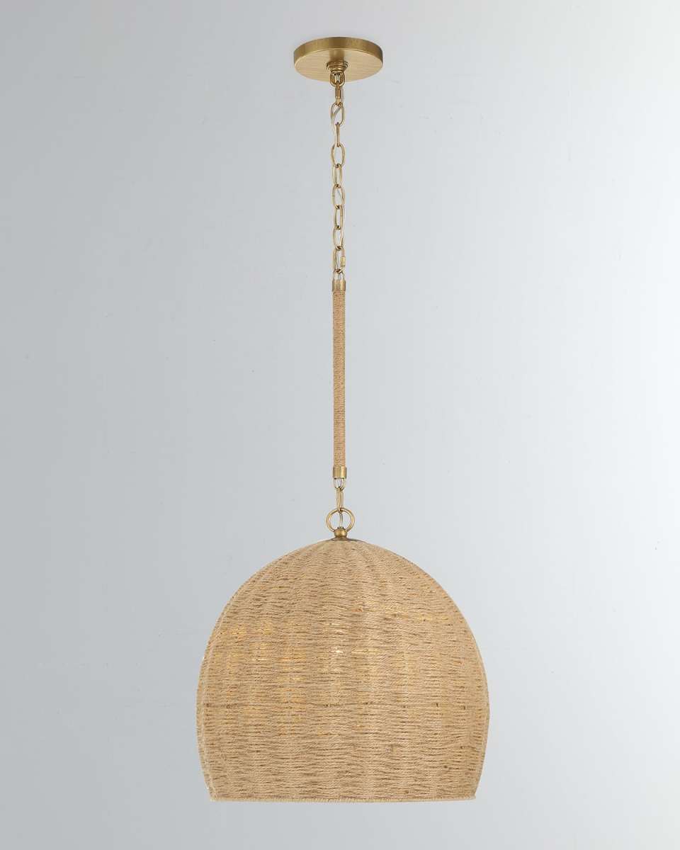 Jace 1-Light Soft Gold Pendant Light