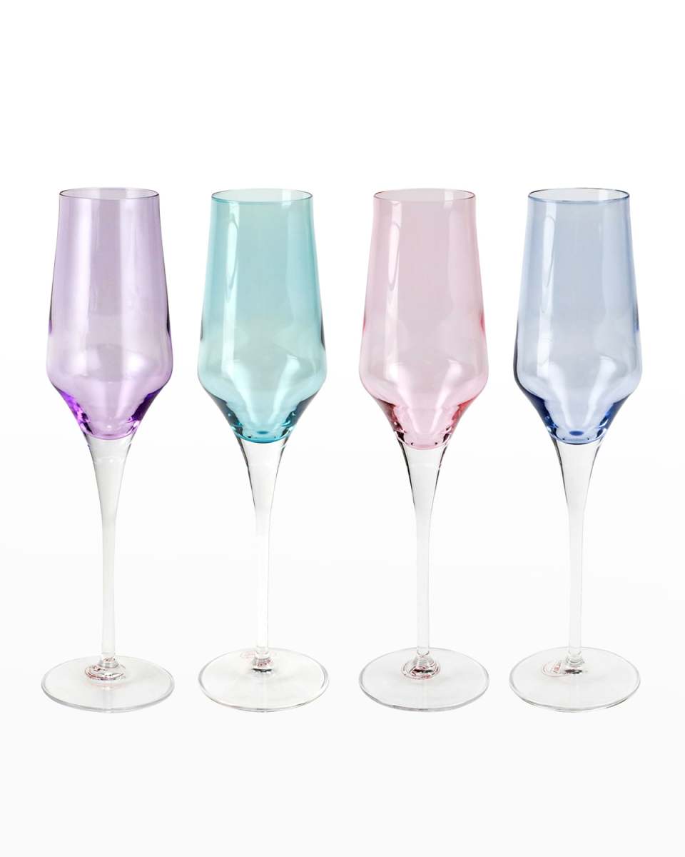 Contessa Assorted Champagne Glasses - Set of 4