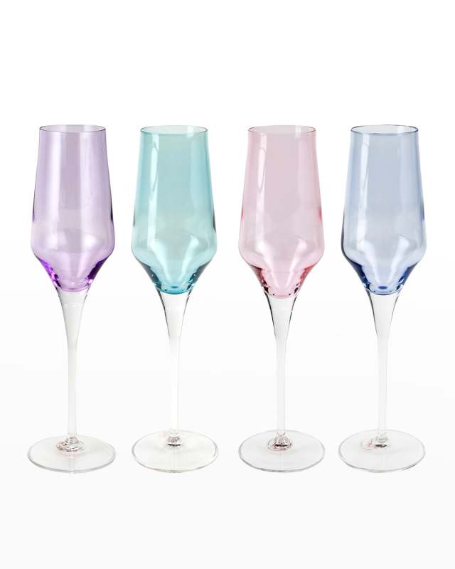 Contessa Assorted Champagne Glasses - Set of 4