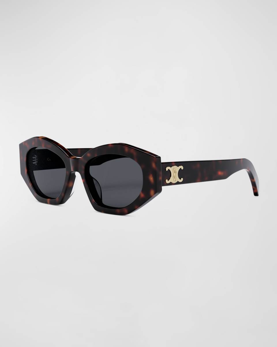 Triomphe Logo Acetate Cat-Eye Sunglasses