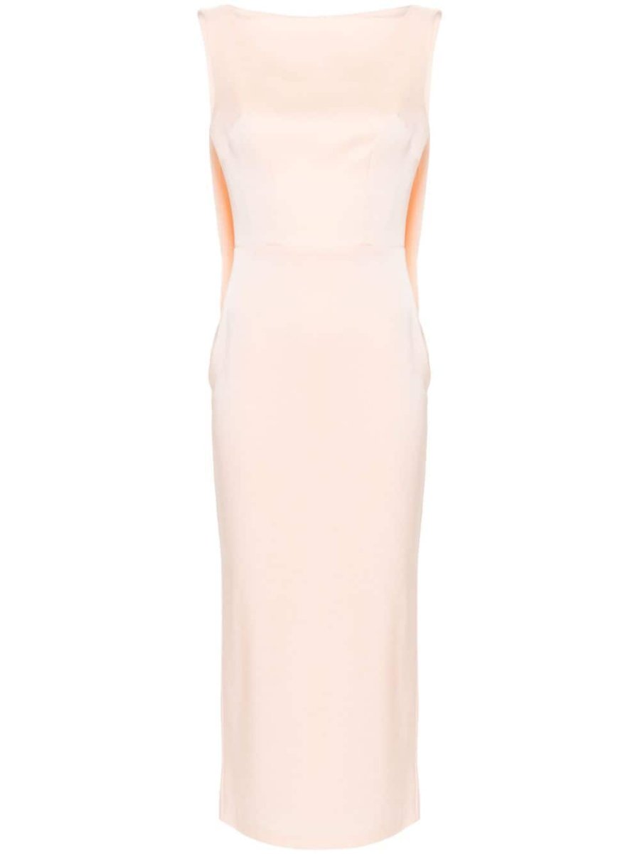 draped-design dress