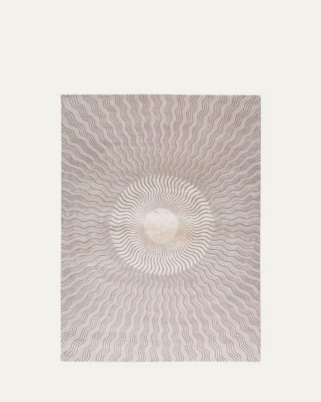 Sunray Nude Hand-Knotted Rug, 9' x 12'