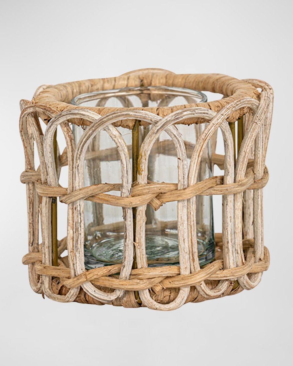 Provence Rattan Tealight - Whitewash