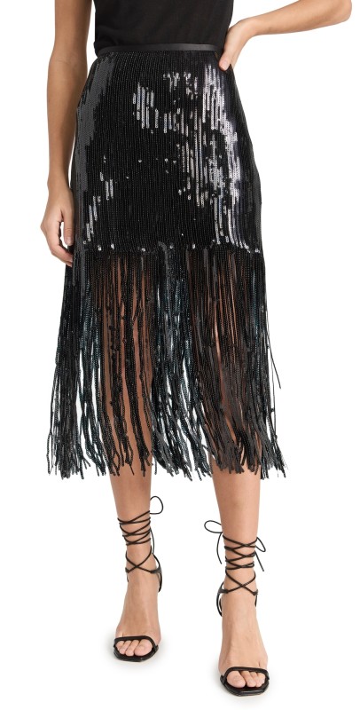 Le Superbe Volcanic Glass Skirt Volcanic Glass Fringe