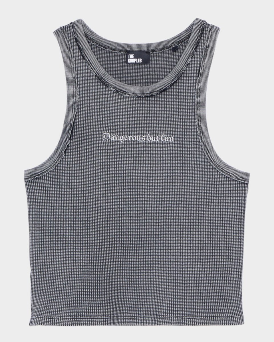 Dangerous But Fun Cotton Tank Top