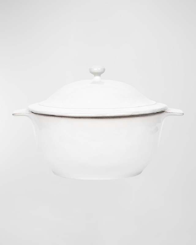 Puro Whitewash Lidded Casserole Dish, 12"