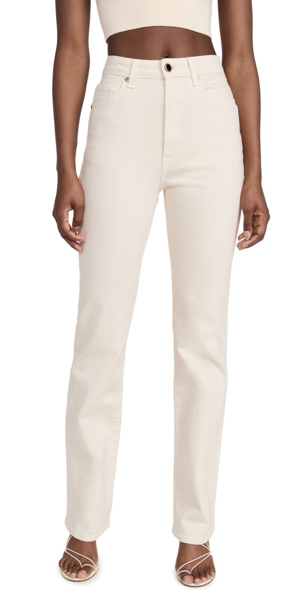 Khaite Danielle Jeans Denim Ivory