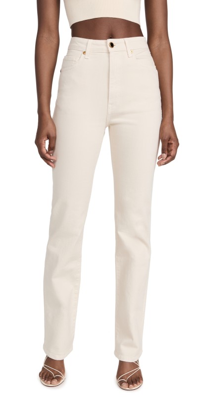 Khaite Danielle Jeans Denim Ivory